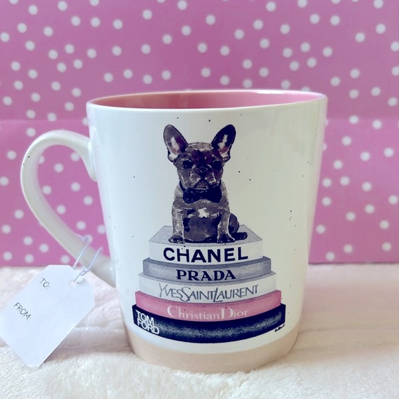 Stay Fabulous Fashion Style Frenchie Dog Coffee / Tea Large Mug Cup - Picture 2 of 4